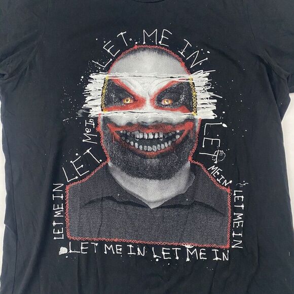 RARE WWE Authentic Bray Wyatt "Let Me In" Black S/S T-Shirt 100% Cotton Sz M - Picture 4 of 6